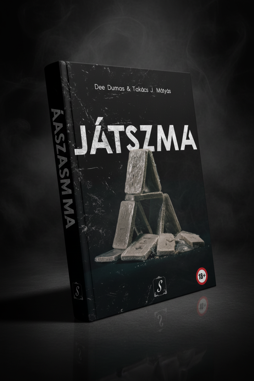 Játszma – 3D nyomtatott könyv mockup