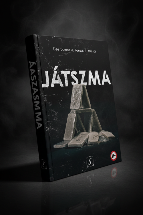 Játszma – 3D nyomtatott könyv mockup